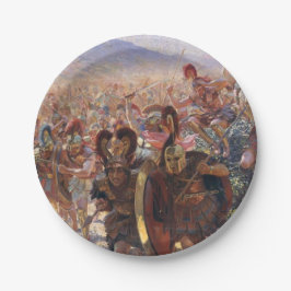 Prato De Papel Heros da Batalha de Maratona (Rochegrosse)