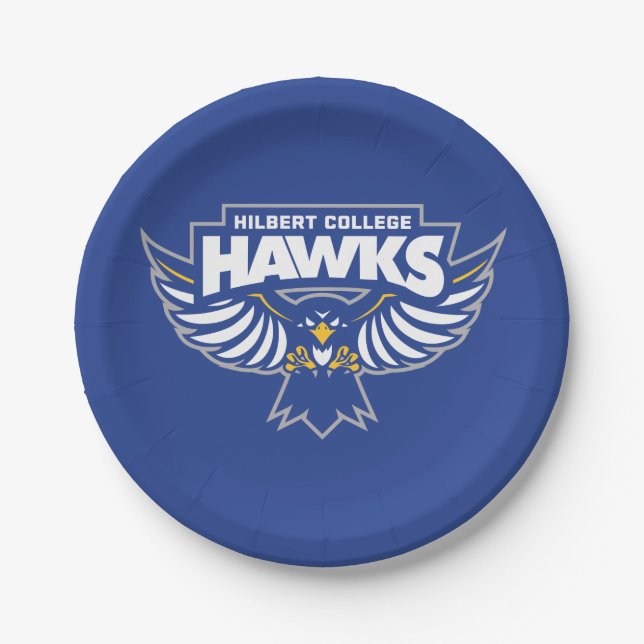 Prato De Papel Hilbert College Hawks (Frente)