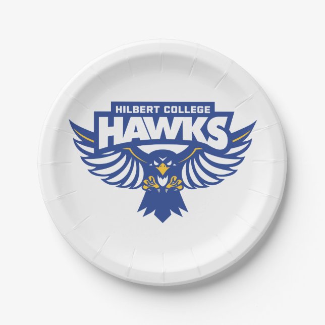 Prato De Papel Hilbert College Hawks (Frente)