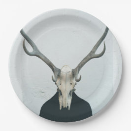 Prato De Papel Hip Antler Skull