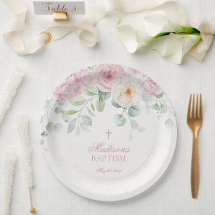 Prato De Papel Hipoteca Floral Rosa Hipoteca Bloomias Botânicas B