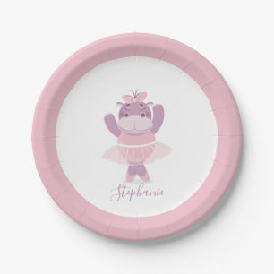 Prato De Papel Hippo Ballerina