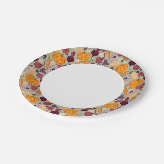 Prato De Papel Historial dos produtos hortícolas frescos (Inclinado)