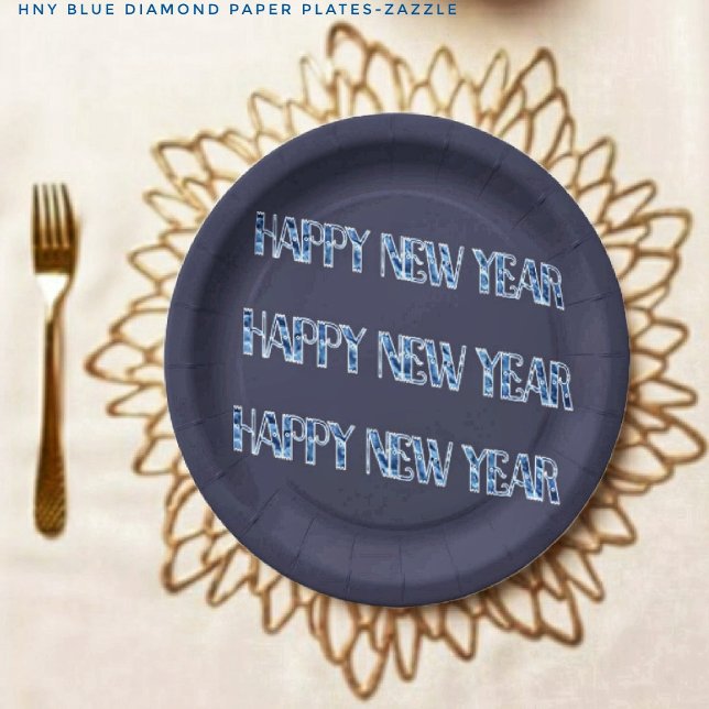 Prato De Papel HNY-Blue Diamond (Criador carregado)