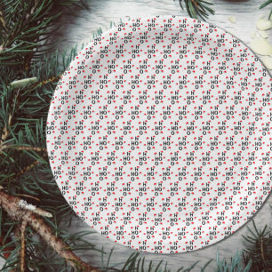 Prato De Papel Ho Ho Ho: Feliz Natal
