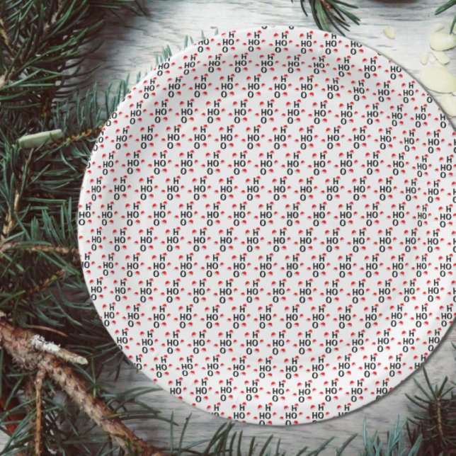 Prato De Papel Ho Ho Ho: Feliz Natal (Criador carregado)