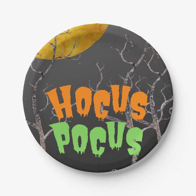 Prato De Papel Hocus Pocus Paper Plate (Frente)