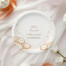 Prato De Papel Holi Cannoli Sweet Bakery 1st Birthday