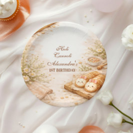 Prato De Papel Holi Cannoli Whimsical Bakery 1st Birthday