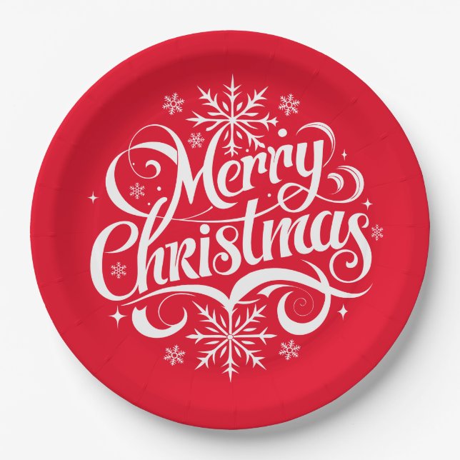 Prato De Papel Holiday  (Frente)