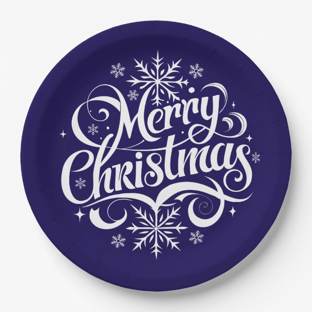 Prato De Papel Holiday  (Frente)