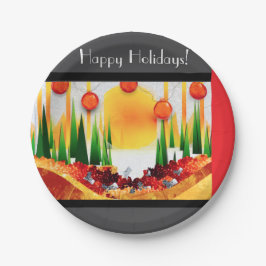 PRATO DE PAPEL HOLIDAY SUNSHINE WITHIN THE PINES :)