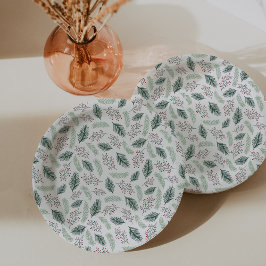 Prato De Papel Holly e Pine