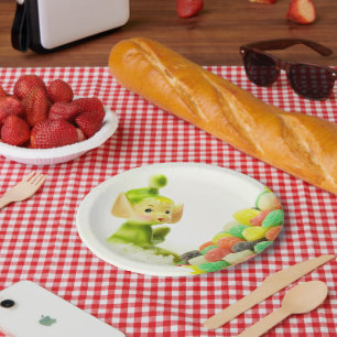 Prato De Papel Holly, o Elf Pixie