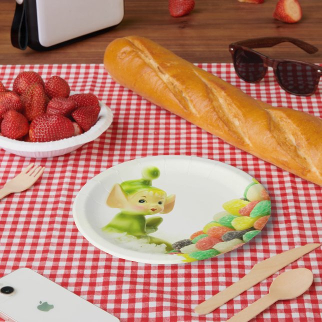 Prato De Papel Holly, o Elf Pixie (Piquenique)