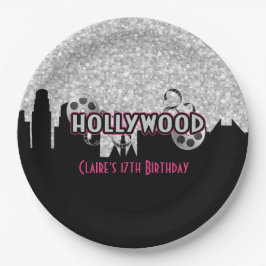 Prato De Papel Hollywood Birthday