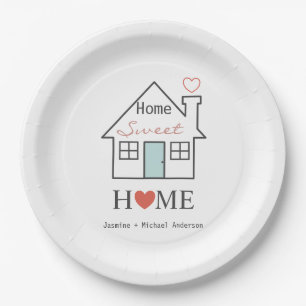 Prato De Papel Home Sweet Home personalizado