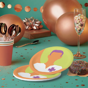 Prato De Papel Homem Médico