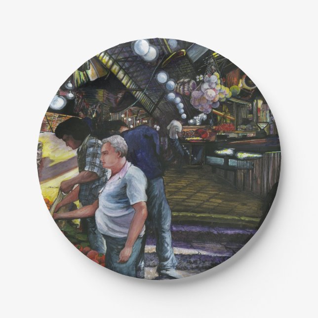 Prato De Papel Homens do Comércio, Jerusalém (Frente)