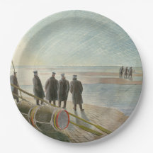 Homens na Praia (Trabalho Perigoso em Baixo Lado)