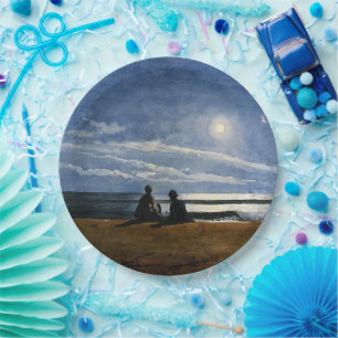 Prato De Papel Homer - Lua, pintura de arte,