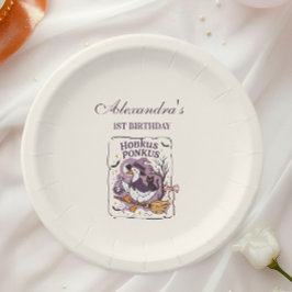 Prato De Papel Honkus Ponkus Spooky Goose Halloween 