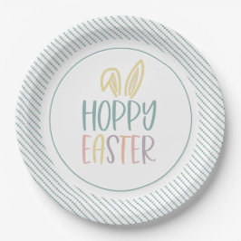 Prato De Papel Hoppy Easter Bunny Ears