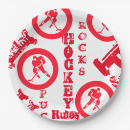 Prato De Papel Hóquei