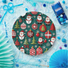 Prato De Papel Hora de Natal