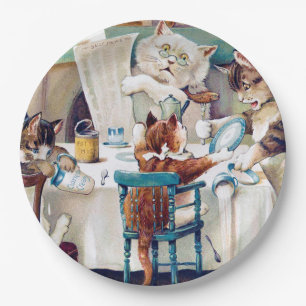 Prato De Papel Hora do Café da Manhã, Louis Wain