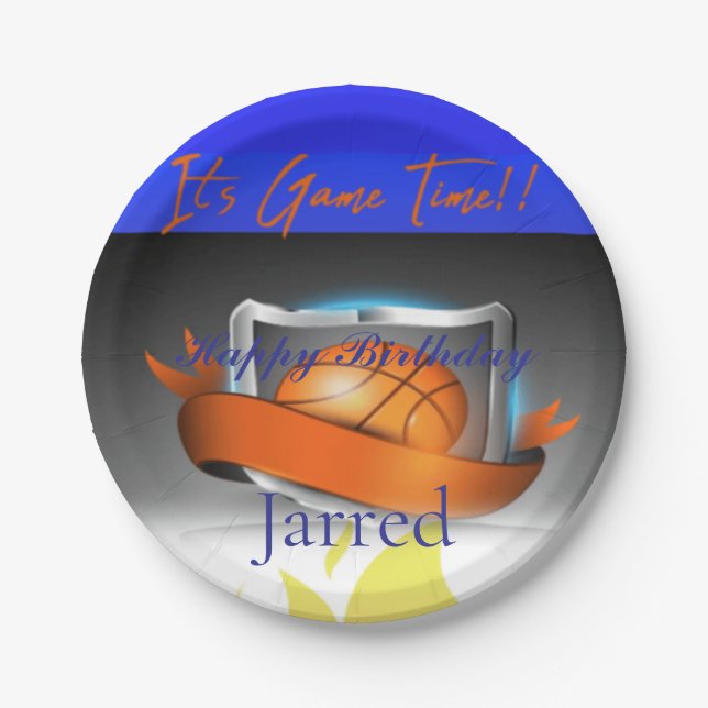 Prato De Papel Hora do Jogo (Frente)