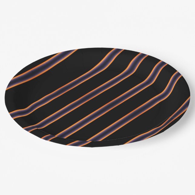 Prato De Papel Horizon Sunset, o Padrão (Inclinado)