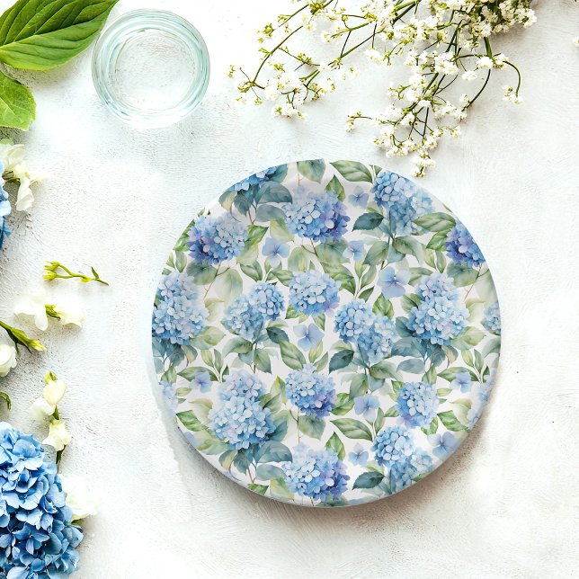 Prato De Papel Hortênsia Azul (Criador carregado)