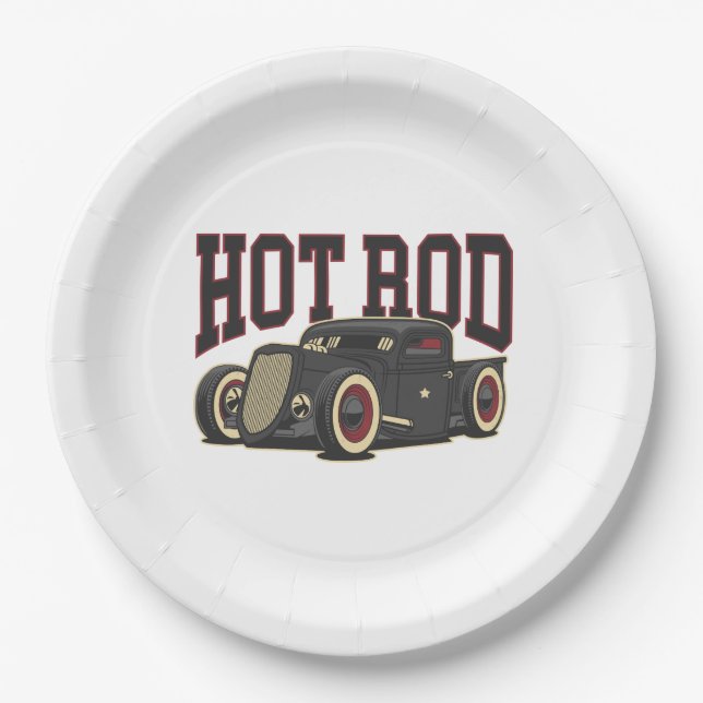 Prato De Papel Hot Rod Classic (Frente)
