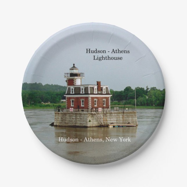 prato de papel Hudson Athens Lighthouse (Frente)