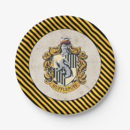 Prato De Papel Hufflepuff Crest