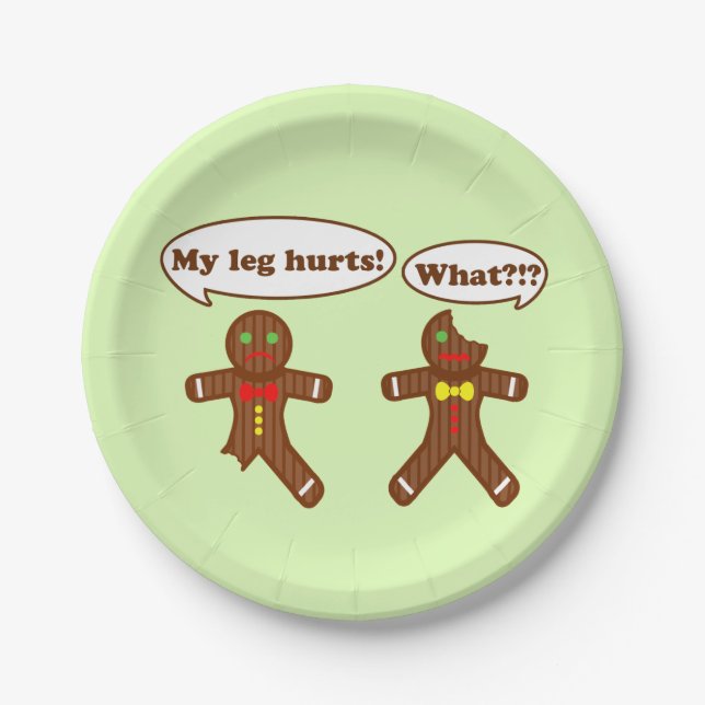 Prato De Papel Humor do pão-de-espécie (Frente)