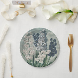 Prato De Papel Hyacinths (1807) - Exquisite Vintage Botânica