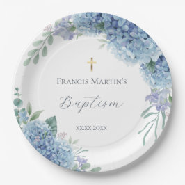 Prato De Papel Hydrangea floral  Baptism