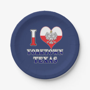 Prato De Papel I Heart Love Yorktown Texas