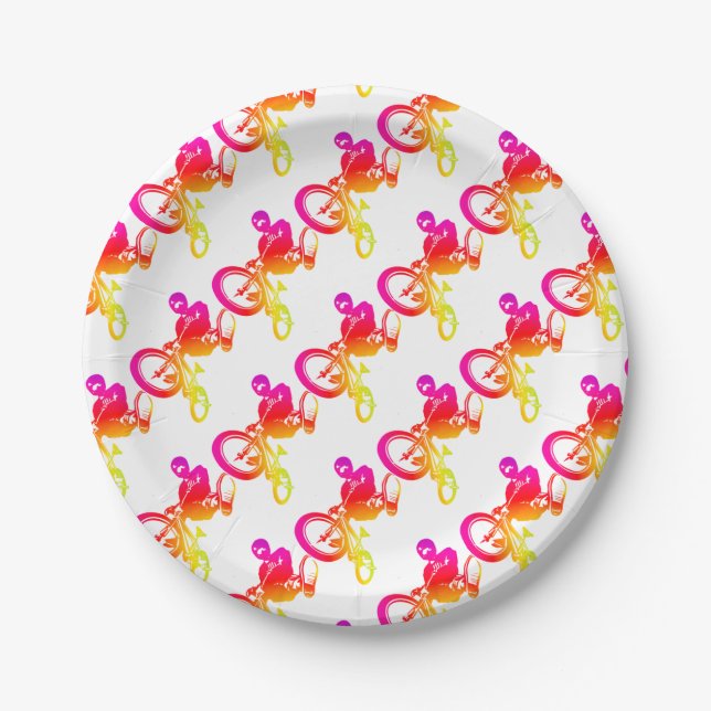 Prato De Papel I Love BMX (Frente)