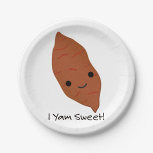 Prato De Papel I Yam Sweet Cute Kawaii Sweet