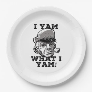 Prato De Papel I Yam What I Yam Classic Meme Design