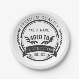 Prato De Papel Idade para a Perfecção