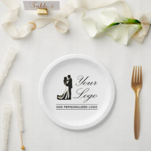 Prato De Papel Ideia personalizada personalizada de casamento adi