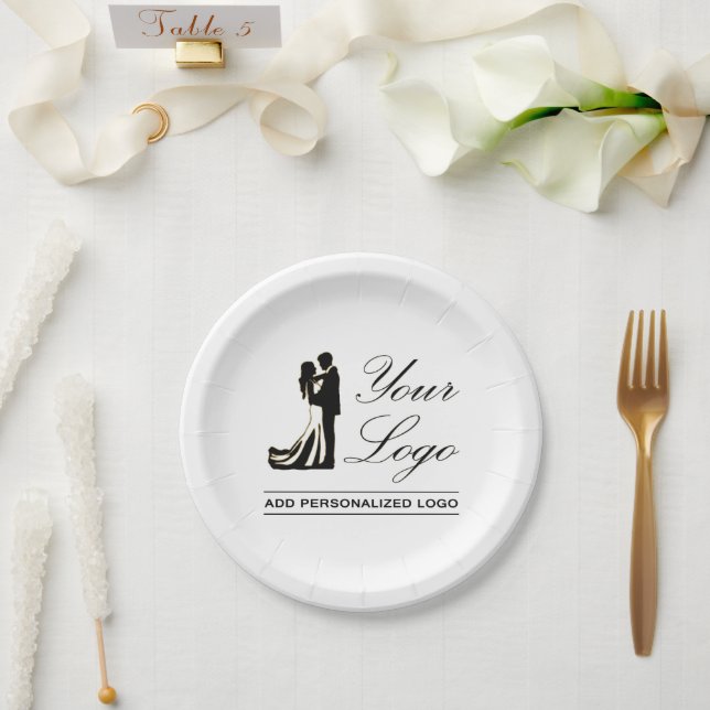 Prato De Papel Ideia personalizada personalizada de casamento adi (Casamento)