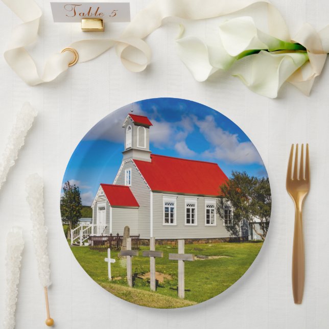 Prato De Papel Igreja Islandesa (Casamento)