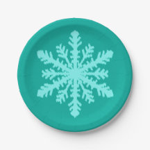 Ikat Snowflake - Turquesa e aqua