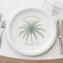 Prato De Papel Ilha de Palmeira Destino Casamento Verde