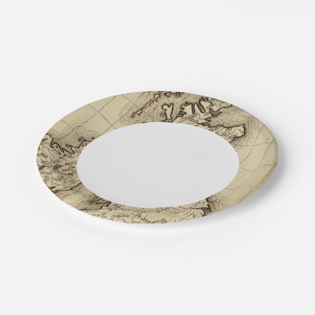 Prato De Papel Ilhas Britânicas (Inclinado)